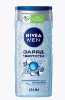 Гель д-душа Nivea 250мл муж Заряд чистоты