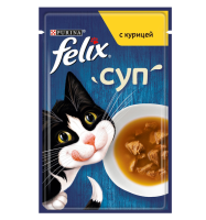Корм д-кошек Felix 48г суп с курицей