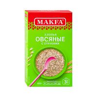 Хлопья овсяные Макфа с отрубями 400г.