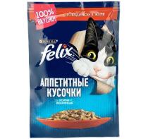 Корм д-кошек Felix 75г желе в ассортим