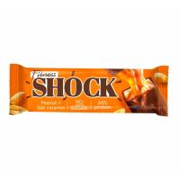 Батончик Fitness Shock Соленая карамель-арахис 50г